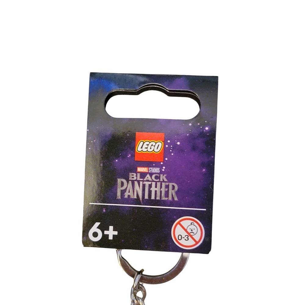 LEGO Black Panther Keychain Marvel Studios Unisex OS Black New 854189 T'Challa - Picture 6 of 6